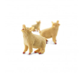 Figurine mini mini cochon rose 25 x 25 x 10 mm