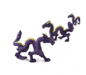 Figurine mini mini dragon chinois brillant pailleté 30 x 10 x 20 mm