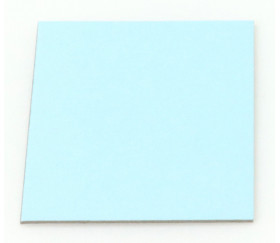 24 carrés 4 x 4 cm carton rigide bleu clair/blanc vierge tuiles à personnaliser