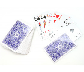 Jeu de 54 Cartes de Poker étanche, Carte Plastique, Jeu Société, Noir Or  Argent