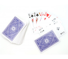 lot de 2 jeux de 54 cartes poker rami bridge jeux de carte plastifié 