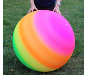Ballon géant 100 cm gym arc-en-ciel et flexible