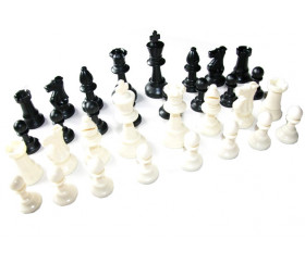 rustique en bois d'échecs de remplacement de pièces-King Size 4.2 cm/1.6" Pièces détachées 