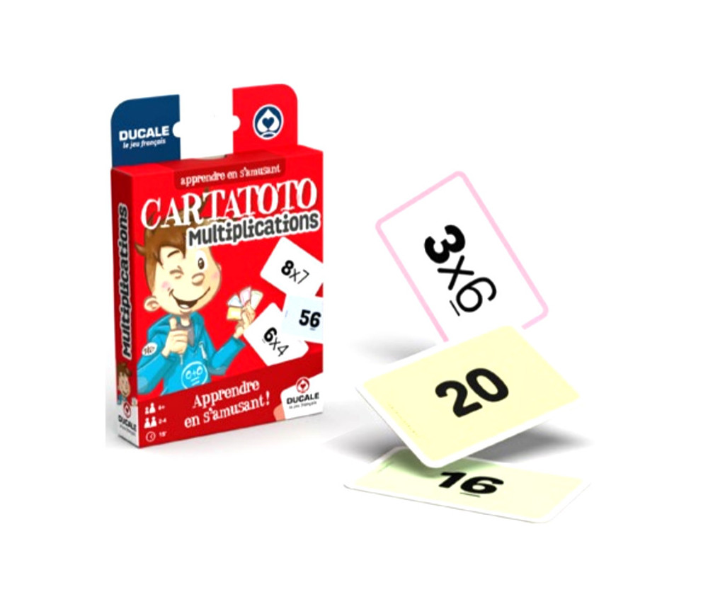 Ducale Cartatoto Multiplications-Jeu de Cartes éducatif-Appren le jeu français 
