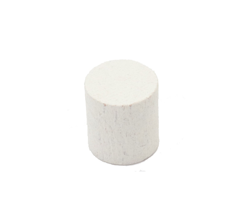 cylindre blanc en bois 15 x 13 mm