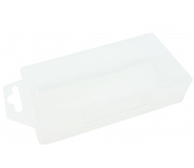 Boite Tarot 130x70x30 mm vide plastique clips transparente