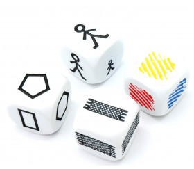 Lot de deux noir doubler dés 15 mm Cubes pour Backgammon ou pédagogique 