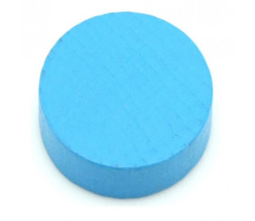 Pion palet bleu clair 2.1 cm en bois pour jeu 21 x 7 mm
