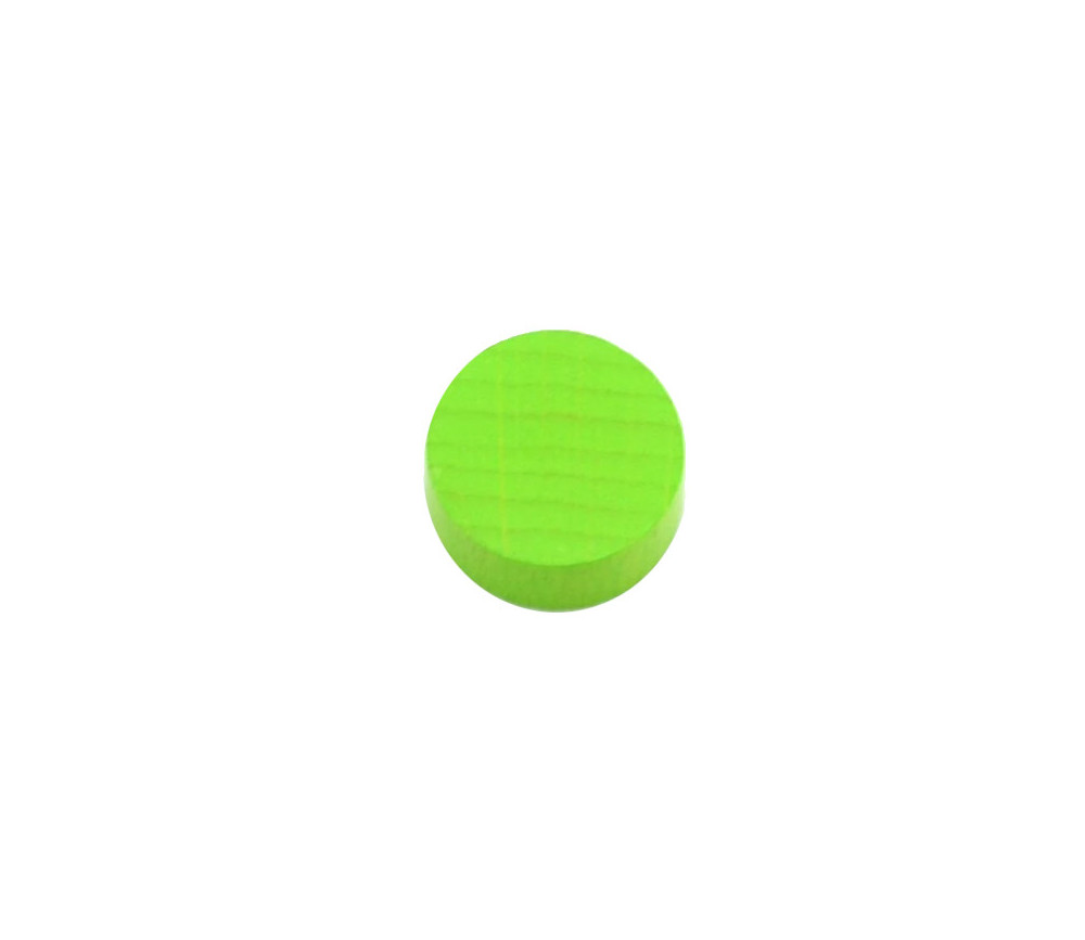 Pion palet vert clair 2.1 cm en bois pour jeu 21 x 7 mm