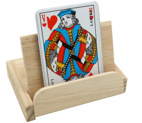 Coffret porte cartes en bois 10.5 x 7 x 2 cm
