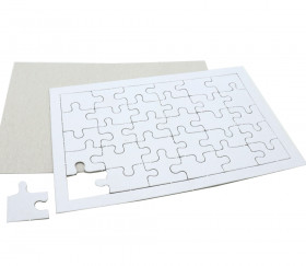 10 Puzzles carton blanc 30 pièces à personnaliser 20 x 13 cm