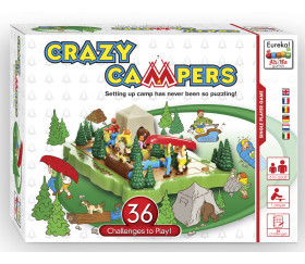 Crazy Campers - jeu casse tête évolutif avec pentamino camping
