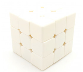 Cube magique 3x3x3 blanc 5.5 cm à personnaliser jeu de patience 6 faces