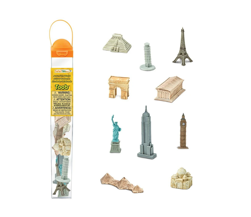 Nouvelles du monde entier Monuments célèbres Toob Figurines PLAY/Gâteau Décorations 