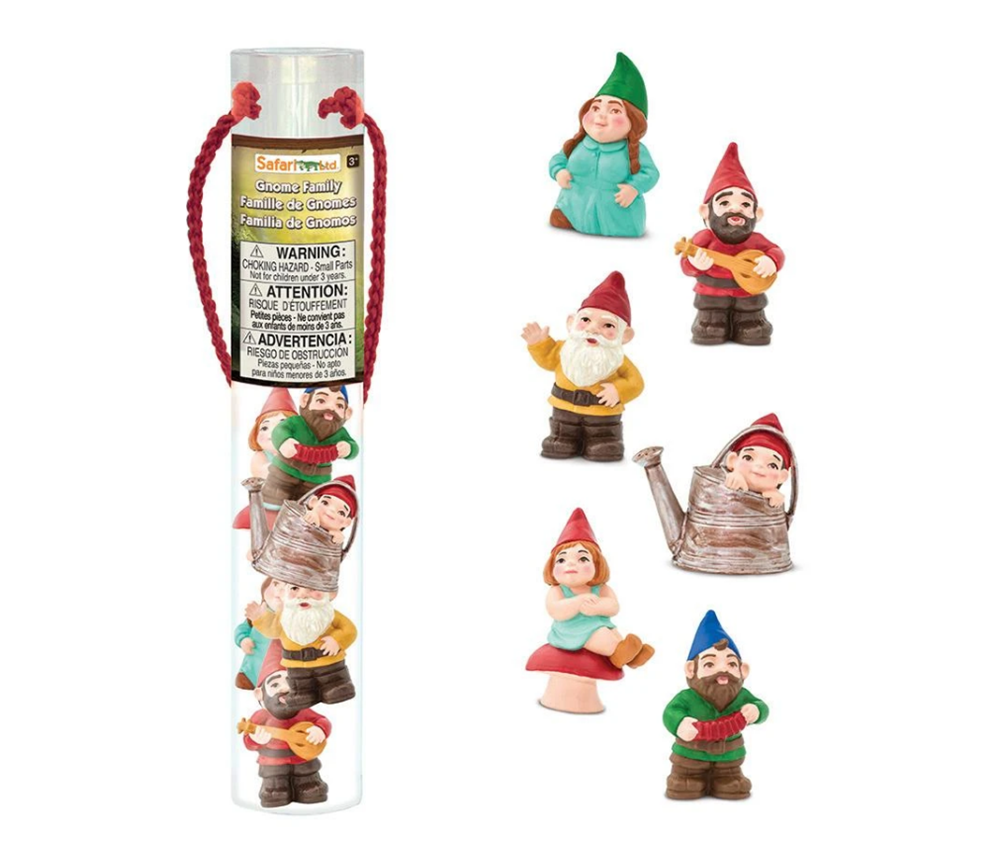 Personnage famille nain de jardin en miniature pour jouet ou décoration
