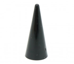 Pion cône plastique 15 x 35 mm jeu à l'unité noir