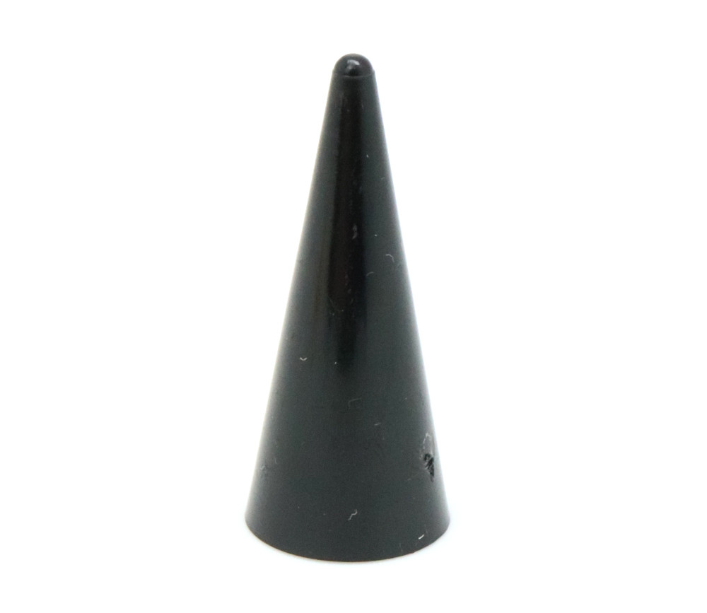 Pion cône plastique 15 x 35 mm jeu à l'unité noir