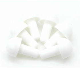 6 pions forme champignon blanc à encastrer 15 x 9.5 mm blancs