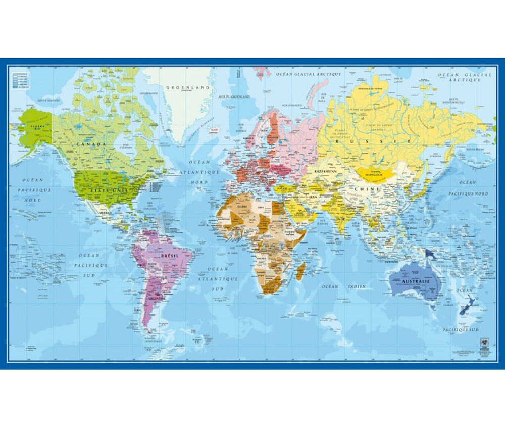 Tapis de souris en carte monde -  France