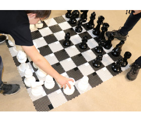 32 pions échecs géants jardin 30 cm de haut