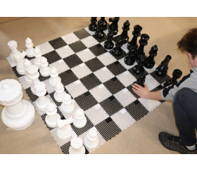 32 pions échecs géants jardin 30 cm de haut