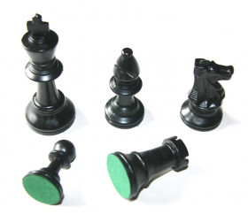 Pièces d'échecs jeu en plastique 77 mm