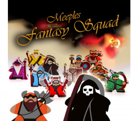 10 Pions meeple personnages Fantasy Squad e-raptor en plexiglas