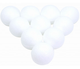 NUOBESTY Lot de 10 boules en mousse de polystyrène blanches pour loisirs créatifs et décoration 2 cm 2cm Ball 