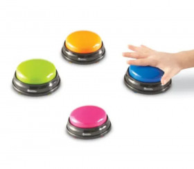 4 Buzzers colorés standards pour vos jeux