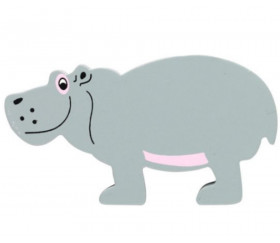 Hippopotame en bois 50 x 90 x 15 mm