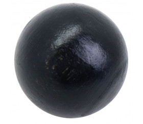 Boule 25 mm noire bois hêtre
