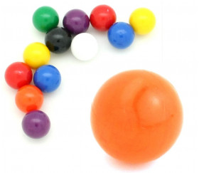 Boule en plastique 13 mm diamètre bille couleur au choix