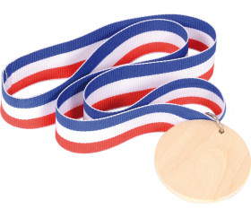 Médaille personnalisable en bois pour jeu ou cadeau