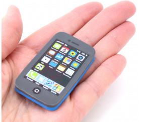 Mini smartphone - téléphone portable en gomme 6 x 3 cm