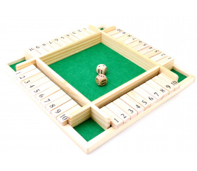 Fermez la boite jeu géant en bois - jeu de société chiffres simple