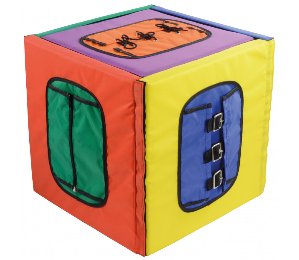 Cube géant 35 cm motricité fine fermetures