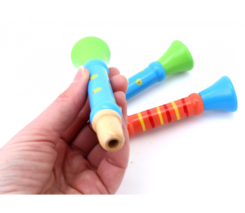 Jouet d'Instrument de la Musique Garçon Fille Mini Trompette pour Enfant F Fityle Jouet de Trompette Or 3 Tons 