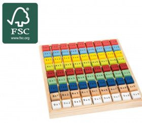 apprentissage Multiplication - table de calcul bois certifié FSC