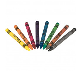 8 crayons de couleur textile pour tissu
