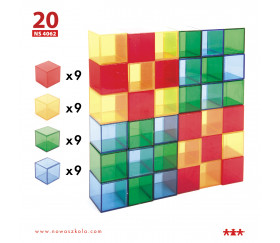 24 fiches d'activité pour jeu de cubes colorés