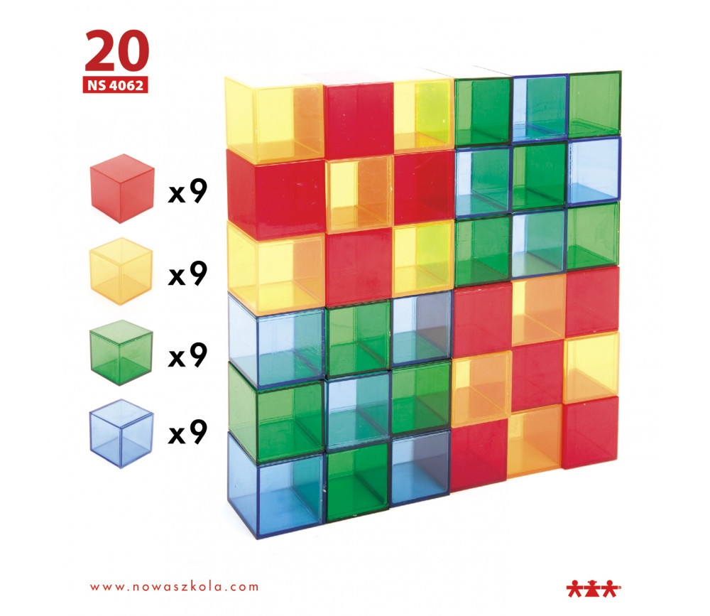 24 fiches d'activité pour jeu de cubes colorés