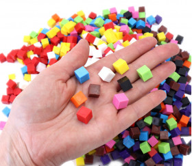 1000 cubes 1 cm3 multicolores