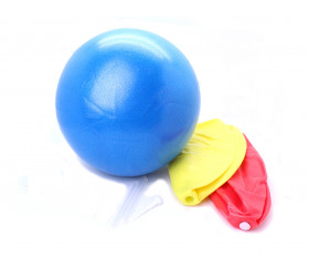 3 Ballons souples livrés dégonflés avec paille pour souffler et embouts pour fermer