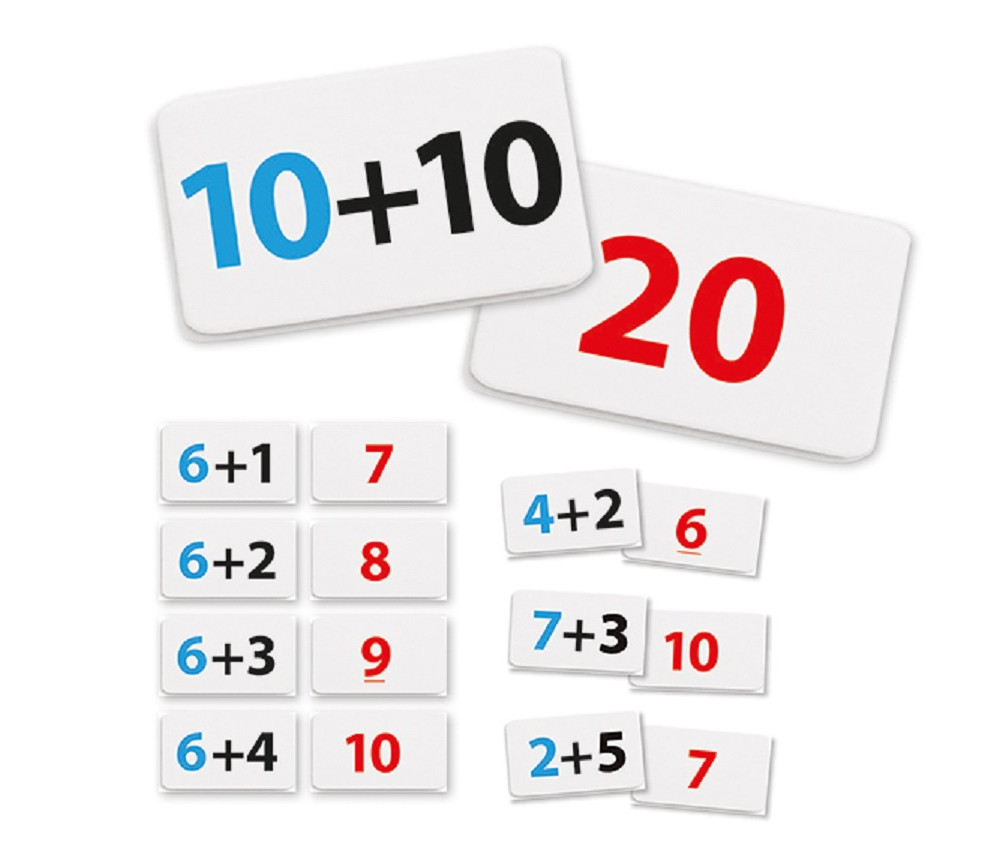 100 cartes additions - Apprendre à additionner de 0 à 20