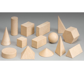 14 formes géométriques bois Rewood - cube base 3 cm