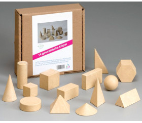 14 formes géométriques bois Rewood - cube base 3 cm