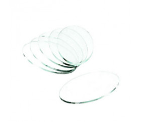Base ovale de 90 x 52 x 3 mm transparent en plexiglas