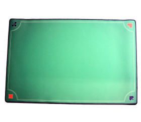 Tapis de jeux de cartes Vert Belote pro - 40 x 60 cm