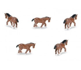 Mini figurine cheval marron
