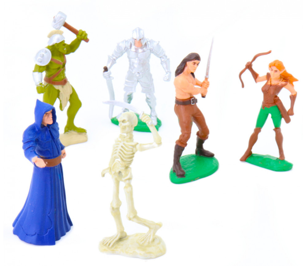 Figurines héros et monstres 6cm